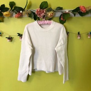 Everlane Soft Cotton Square Crew in Bone